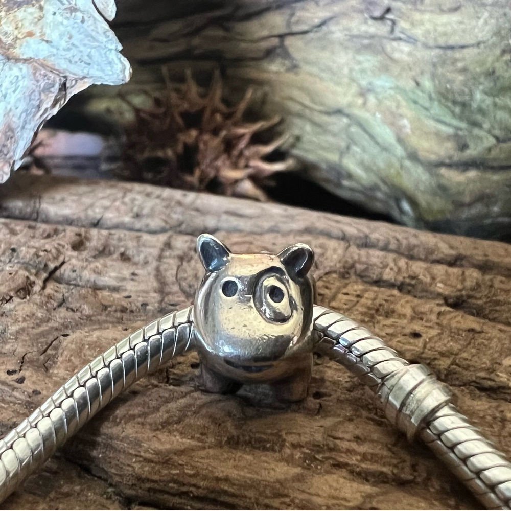 Authentic Pandora Doggie Charm Bead Doggie Bulldog Animal Zoo Pet 790258